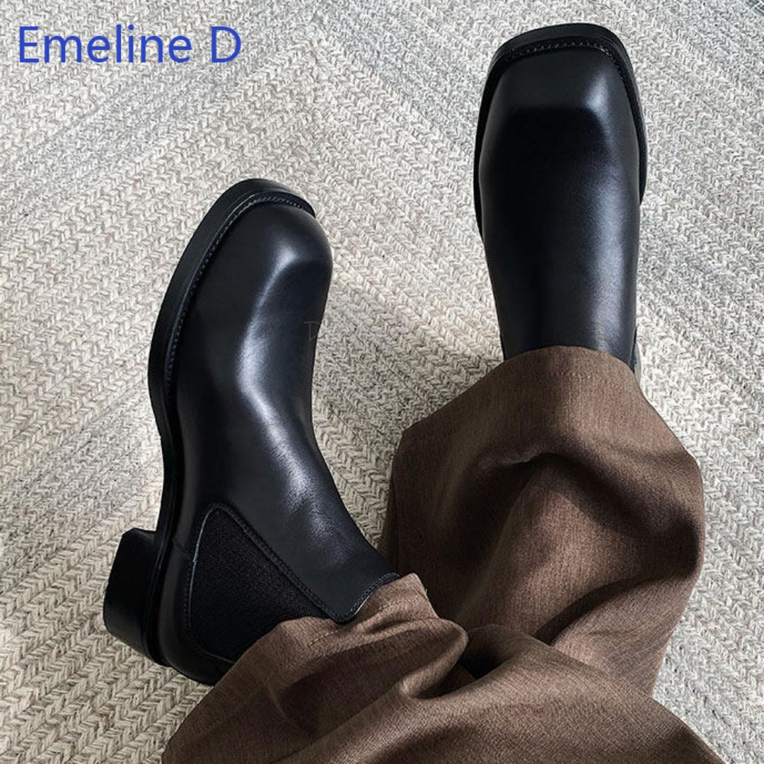 أحذية تشيلسي للرجال بمقدمة مرب - مراجعة Formal Men Daily Wear Footwear وسعره