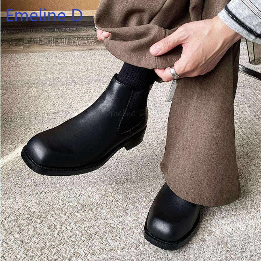 أحذية تشيلسي للرجال بمقدمة مرب - مراجعة Formal Men Daily Wear Footwear وسعره