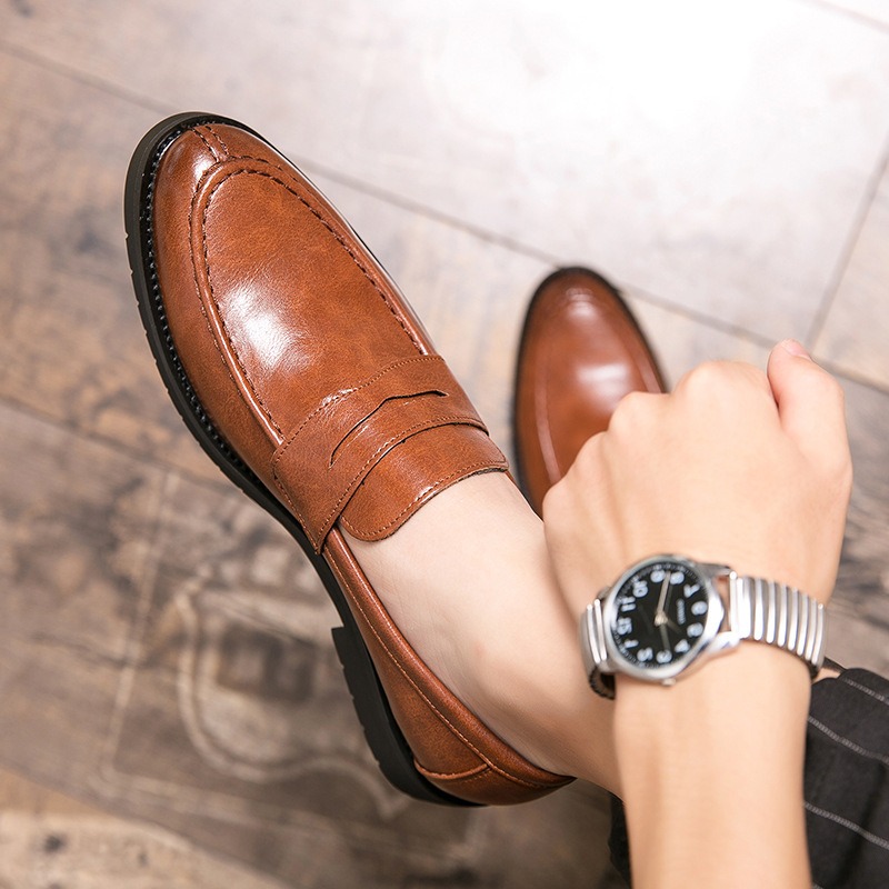 حذاء رجالي كلاسيكي من الجلد ال - مراجعة Formal Men Daily Wear Footwear وسعره