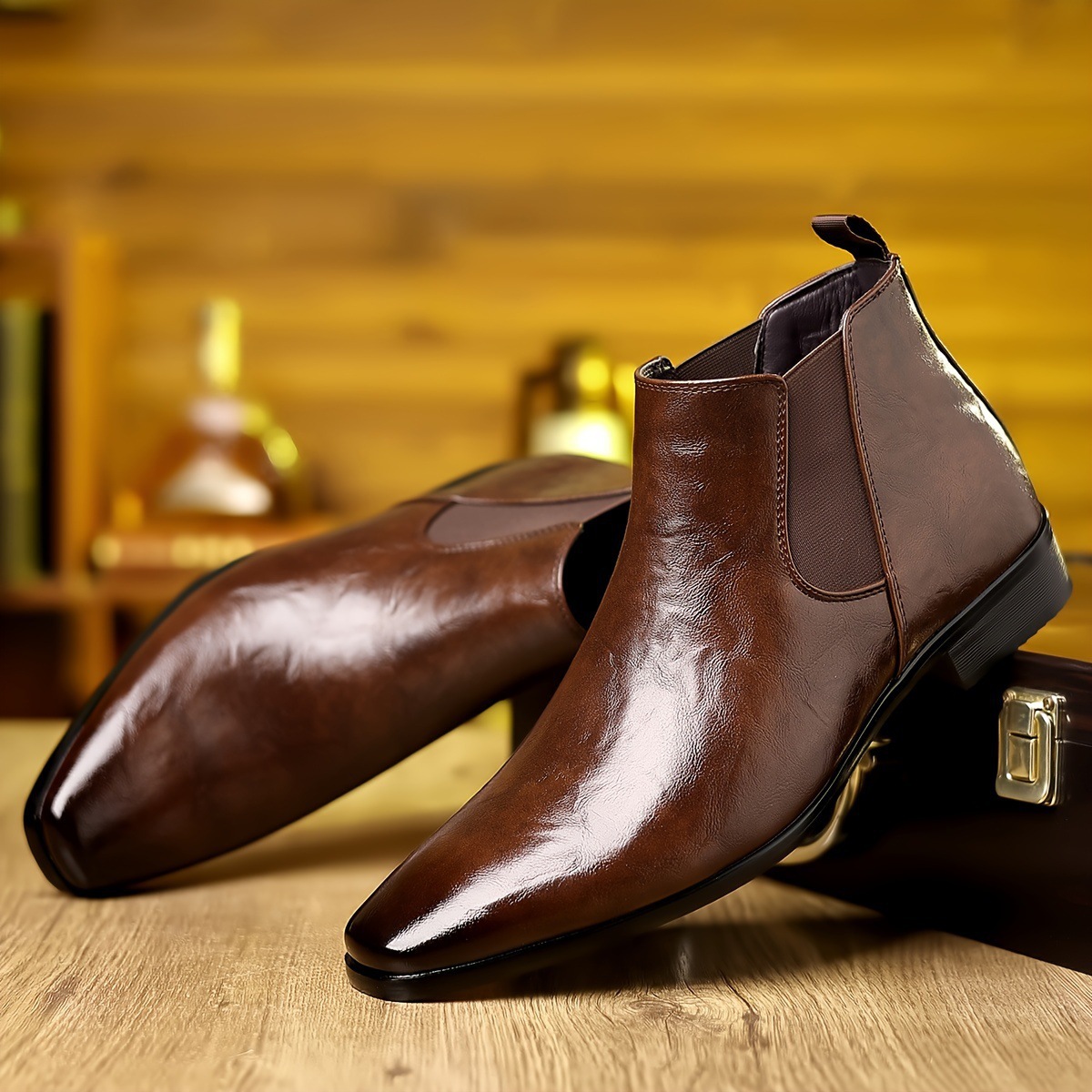 أحذية تشيلسي، أحذية جلدية، أحذ - مراجعة Men Formal Wear With Boots وسعره