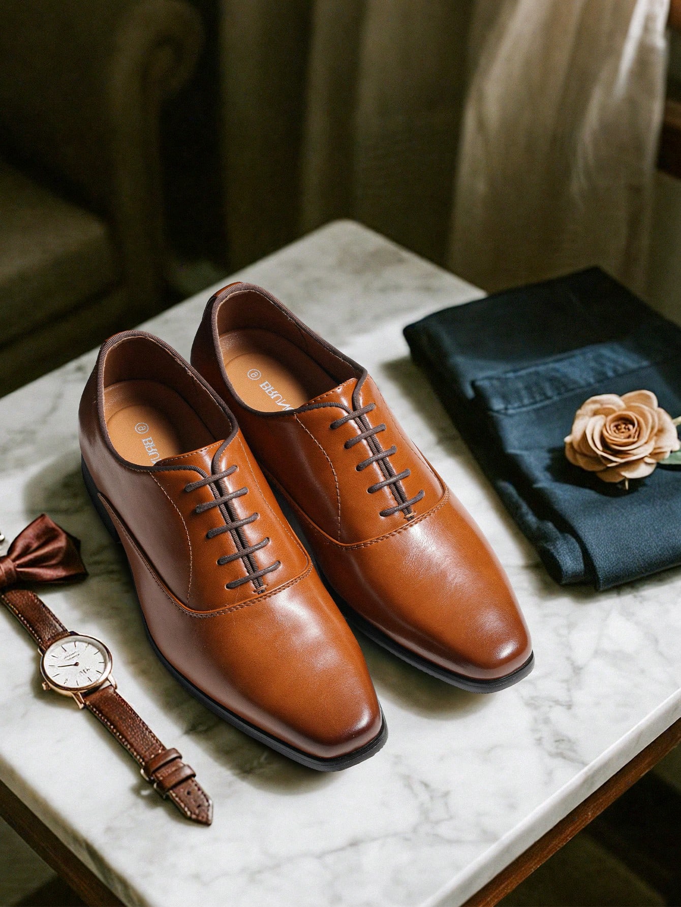أحذية أوكسفورد رسمية باللون ال - مراجعة Formal Men Daily Wear Footwear وسعره